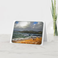 Carte d'anniversaire - photographie de plage