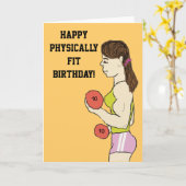 Carte d'anniversaire physique (Fleur jaune)