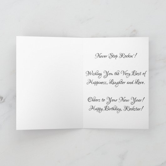 Carte d'anniversaire "Piano à queue" (Intérieur)