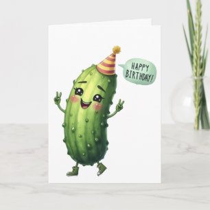 Carte d'anniversaire Pickle Joyeux Anniversaire