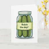 Carte d'anniversaire Pickled Sweet (Fleur jaune)