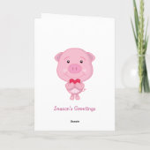 Carte d'anniversaire Pig (Dos)