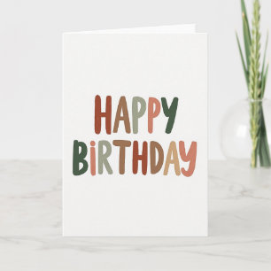 Carte d'anniversaire Pinceau Sourdine
