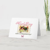 Carte d'anniversaire Pink Peony & Pearl (Dos)