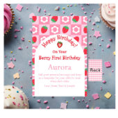 Carte d'anniversaire Pink & Red Berry - Keepsaké