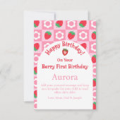 Carte d'anniversaire Pink & Red Berry - Keepsaké (Devant)