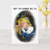 CARTE D'ANNIVERSAIRE PINOCCHIO (Fleur jaune)