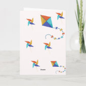 Carte d'anniversaire Pinocchio - Rétro (Dos)