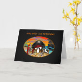 Carte d'anniversaire Pirate Kilroy (Fleur jaune)