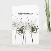 Carte d'anniversaire Pissenlit (Devant)