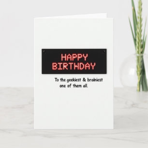 Carte d'anniversaire Pixel