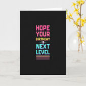 Carte d'anniversaire pixelisée Next Level (Fleur jaune)