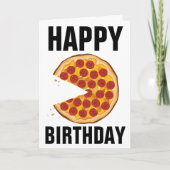 CARTE D'ANNIVERSAIRE PIZZA (Devant)