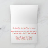 Carte d'anniversaire "Pizza Saucisses" (Intérieur)