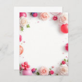 Carte d'anniversaire plate Conception de la carte  (Devant / Derrière)