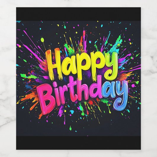 Carte d'anniversaire plate joyeuse