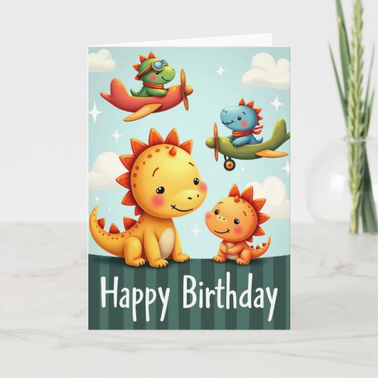 Carte d'anniversaire Playful Flyers (Devant)