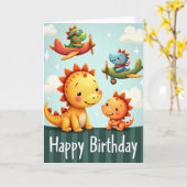 Carte d'anniversaire Playful Flyers (Fleur jaune)