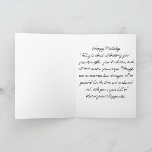 carte d'anniversaire pliée (Intérieur)