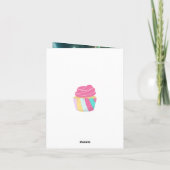 Carte d'anniversaire pliée (Dos)