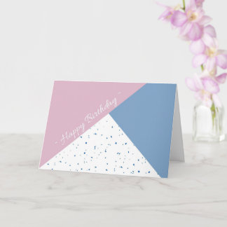 Carte d'anniversaire pliée