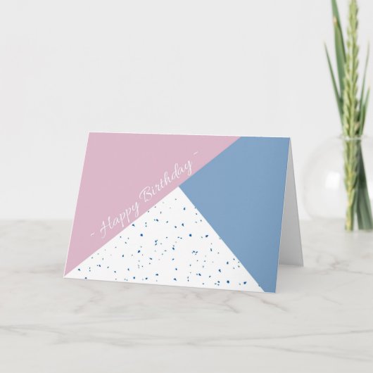 Carte d'anniversaire pliée (Devant)