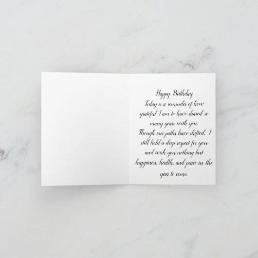 Carte d'anniversaire pliée (Intérieur)