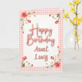 Carte d'anniversaire pliée à thème chrétien (Fleur jaune)