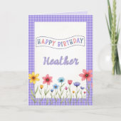 Carte d'anniversaire pliée à thème chrétien (Devant)