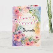 Carte d'anniversaire pliée à thème chrétien (Devant)