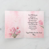Carte d'anniversaire pliée à thème chrétien (Intérieur)