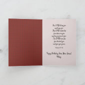 Carte d'anniversaire pliée à thème chrétien (Intérieur)