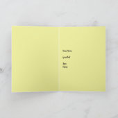Carte d'anniversaire pliée aux fleurs d'Iris (Intérieur)