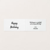 Carte d'anniversaire pliée avec ballons (Inside Unfolded)