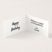 Carte d'anniversaire pliée avec ballons (Inside)