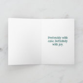 Carte d'anniversaire pliée Colibri (Intérieur)