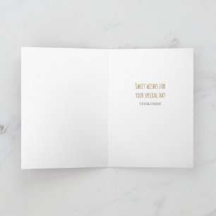 Carte d'anniversaire pliée en beignet