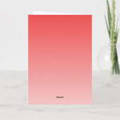 Carte d'anniversaire pliée fraise rouge (Dos)