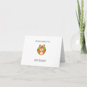 Carte d'anniversaire pliée pour les enfants