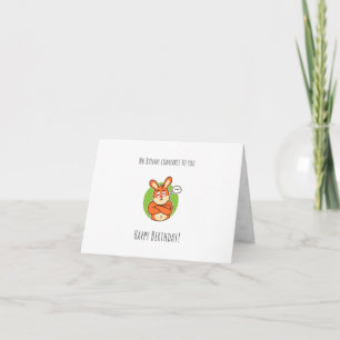 Carte d'anniversaire pliée pour les enfants