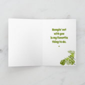 Carte d'anniversaire pliée pour un paresseux migno (Intérieur)