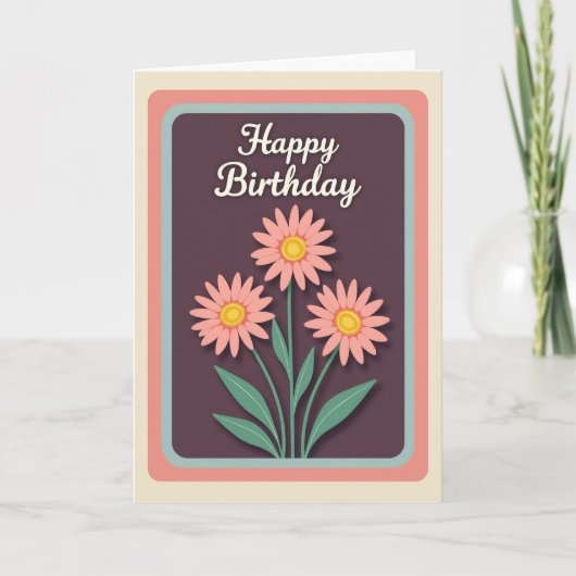 Carte d'anniversaire Plum Happy (Devant)