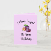 Carte d'anniversaire : Plum oublié (Fleur jaune)
