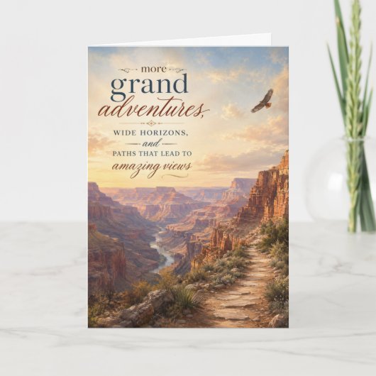 Carte d'anniversaire Plus Grandes Aventures (Devant)