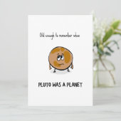 Carte d'anniversaire Pluto drôle (Debout devant)
