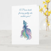 Carte d'anniversaire Poisson Beau Poisson Betta du (Fleur jaune)