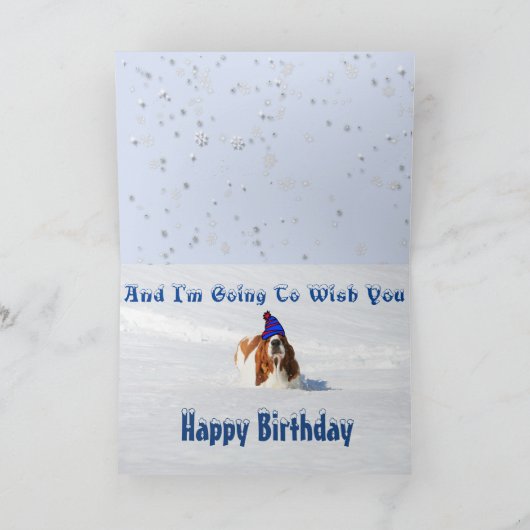 Carte d'anniversaire "Polar Vortex" avec dossier B (Intérieur)