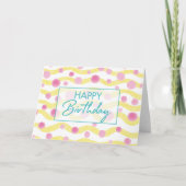 Carte d'anniversaire Polka Dot Swirl (Devant)