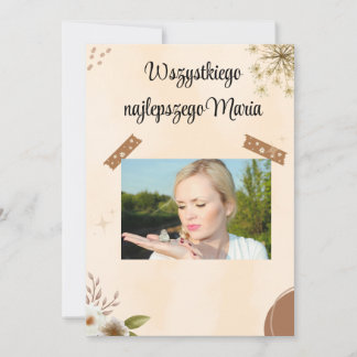 Carte d'anniversaire polonaise