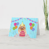 Carte d'anniversaire Pomeranian (Devant)